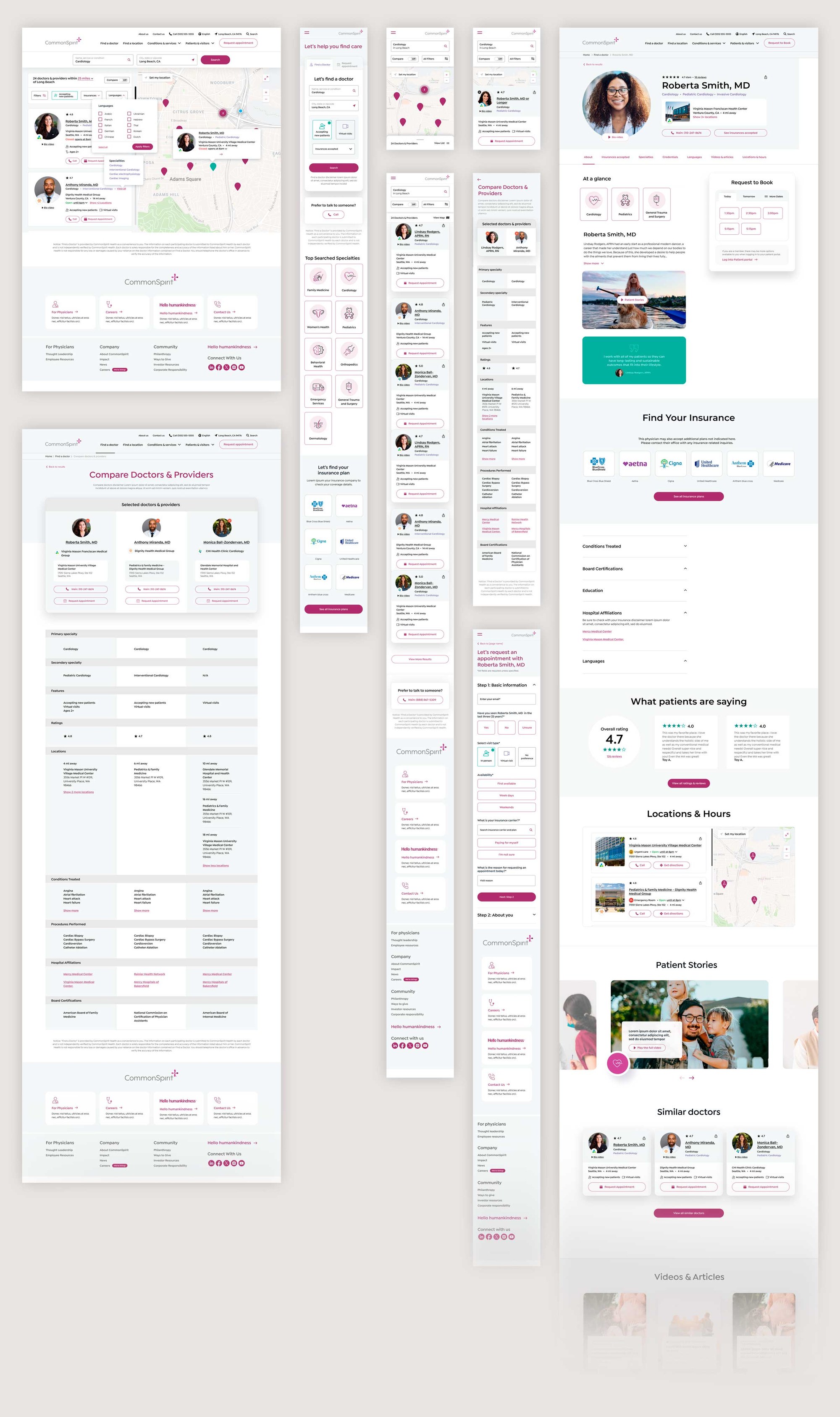 Physician search, comparison, and mobile