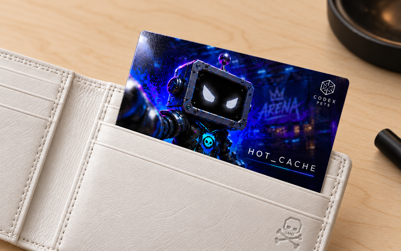 Participant keepsake: a Codex Pets card featuring their pet and screen name